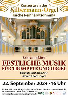 Orgelkonzert zum Erntedankfest mit Helmut Fuchs (Trompete) und Albrecht Koch (Orgel)